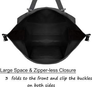 Free sample Custom Logo <b>Large</b> <b>Storage</b> PVC Waterproof Sport Duffle <b>Bag</b> for Unisex Durable Straps Handles for Camping Black Color - Product Image 4