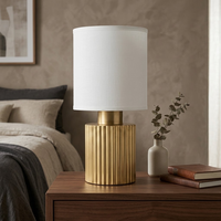Lampe de table LED moderne sans fil rechargeable avec abat-jour en tissu tactile et variateur d'intensité, expédiée depuis notre entrepôt aux États-Unis