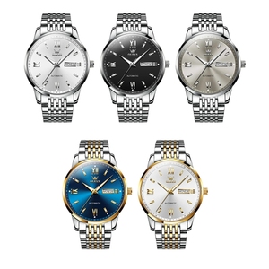 OLEVS 6777 montre sport étanche <span class=keywords><strong>calendrier</strong></span> <span class=keywords><strong>semaine</strong></span> mode hommes montres mécaniques affichage <span class=keywords><strong>en</strong></span> acier inoxydable montre automatique pour hommes or - Product Image 5