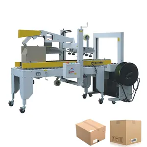 Leadworld Full Automatic Cardboard Carton Case Corner Box Packaging Folding Sealing Closing Machine