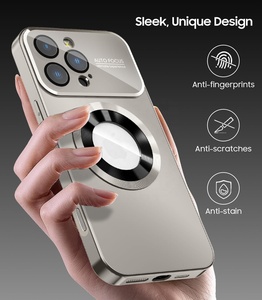 Sang Trọng Mỏng 17 16 15 Pro Từ PC Trường Hợp Với Không Dây Sạc Không Thấm Nước Chống Sốc Được Xây Dựng-Trong Máy Ảnh Ống Kính Bảo Vệ - Product Image 2