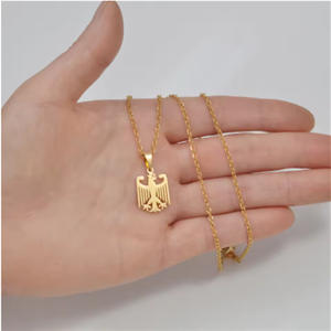 Collier pendentif en acier inoxydable avec logo Aigle <span class=keywords><strong>allemand</strong></span>, emblème national <span class=keywords><strong>allemand</strong></span>, tendance et personnalisé, cadeau de bijoux - Product Image 4