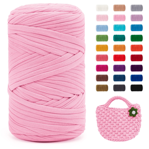 Cesta de almacenamiento grande de 200 g para pantuflas elásticas tejidas a mano, cojín de ganchillo, bolsa de material DIY, patrón teñido con hilo mezclado - Product Image 4