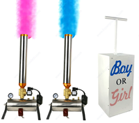 Machine à effet de scène de canon de confettis en papier coloré pour les mariages et le sexe révèlent des décorations de fête de douches de bébé
