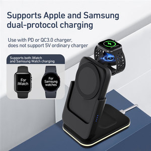 Thiết kế sáng tạo điện thoại di động sạc không dây trạm 3in1with magnetic có thể xảy ra Powerbank phổ biến Sản phẩm điện tử 2024 - Product Image 4