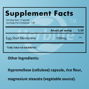 Membrana de Cáscara de Huevo, 500 MG por Porción, 120 Cápsulas - Sin OMG, Sin Gluten - Venta al por Mayor, Personalizable - Product Image 3