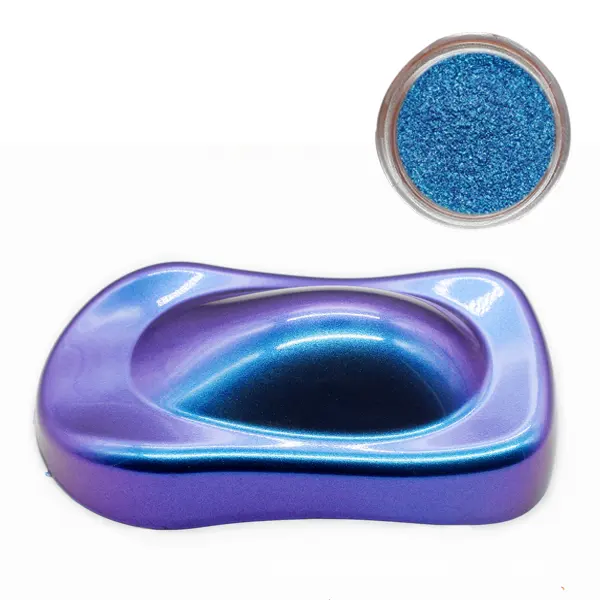 Kolortek-Polvo de pigmento camaleón para coche, pintura automotriz mágica de colores azules