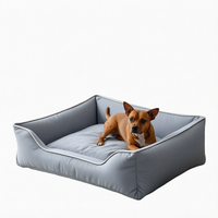 Accessoires pour animaux de compagnie en gros, lit pour chien et chat rembourré en coton, antidérapant, pour petits animaux, toutes saisons, orthopédique