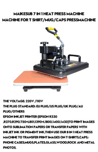 Macchina per <span class=keywords><strong>stampa</strong></span> a sublimazione combinata 10 in 1 Maikesub, pressa a caldo per tazze, magliette e altro. - Product Image 3