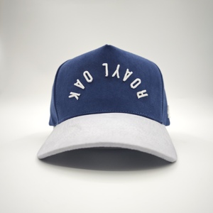 Casquette de baseball minimaliste basique bicolore à 5 panneaux, logo brodé personnalisé, faible MOQ, OEM, couleur unie, essentielle et simple - Product Image 5