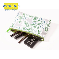 Sac cosmétique en PVC transparent écologique pour maquillage et soins de la peau avec fermeture éclair, cadeau promotionnel, impression de logo, 1000 pièces