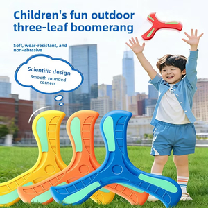 Jouet boomerang <span class=keywords><strong>EVA</strong></span> à lancer à la main pour bébés et tout-petits, pour jouer en extérieur, interactif parent-enfant, disque volant rotatif lumineux - Product Image 4