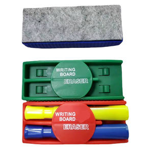 Gomme magnétique de haute qualité en feutre pour <span class=keywords><strong>tableau</strong></span> <span class=keywords><strong>blanc</strong></span> Nettoyant effaçable à sec avec logo personnalisé avec 2 porte-stylo - Product Image 1