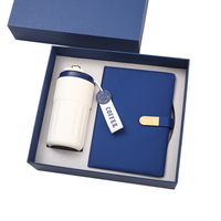 Set de Regalo Moderno con Vaso Térmico de Acero Inoxidable y Cuaderno de Cuero PU para Marca Corporativa