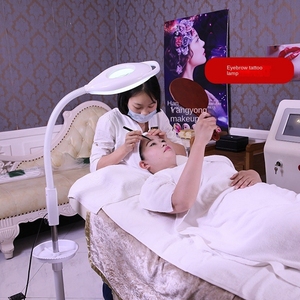 مصباح مكبر LED عالي الجودة مع دوران قابل للتعديل 360 درجة لتمديد الرموش واستخدام الوجه والعينين، قابس أمريكي - Product Image 2