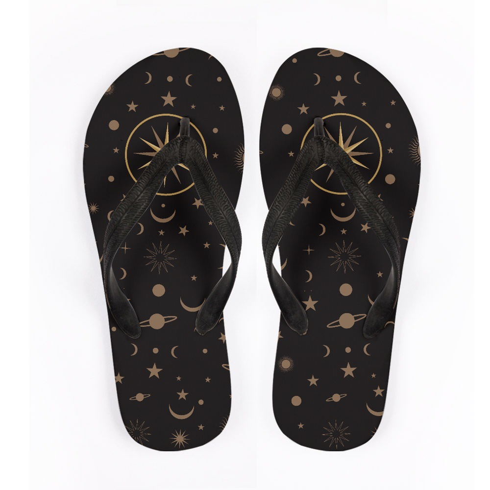 Cheap Printing Flat Shoes Women Flip Flop Slippers Thick-soled Ladies Filpflops