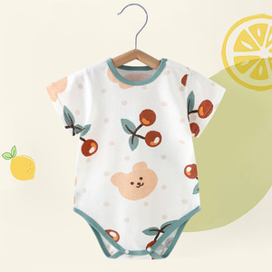 Body de Verano para Bebé, Mono Delgado Unisex de Algodón Estampado, Sin Costuras, para Recién Nacidos, <span class=keywords><strong>Ropa</strong></span> de Bebé - Product Image 1