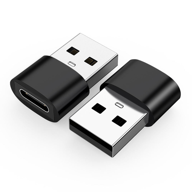 Aluminum Shell Otg Usb to Usb c Adapter Type C Female to USB a Male Charger Converter Type c Adapter for macbook Laptop