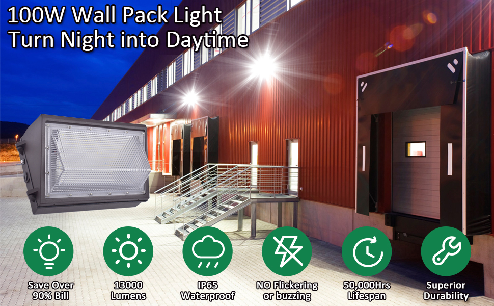 45w 60w 80w 120w 150w 5 years warranty Anti-UV PC lens triangle led wall pack light
