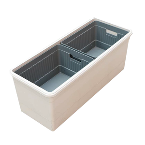 Pot de planteur en plastique pour <span class=keywords><strong>balcon</strong></span>, grand boîte pour l'extérieur et l'intérieur, vente en gros et - Product Image 1