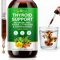 Itawel 60ml Gouttes Minérales Thyroïdiennes Soutien Thyroïdien Liquide avec Ashwagandha pour Renforcer l'Immunité Complément Alimentaire pour Adultes