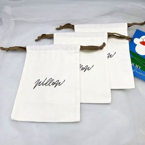 Wholesale Custom Logo Organic Cotton Muslin Sachet Shopping Gift <b>Drawstring</b> <b>Bag</b> Cotton Canvas <b>Drawstring</b> <b>Bag</b> - Product Image 4