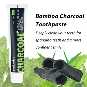 <span class=keywords><strong>Pasta</strong></span> De Dientes De Etiqueta Privada De 3,7 oz, aliento fresco Natural, elimina las manchas, <span class=keywords><strong>pasta</strong></span> De dientes blanqueadora De dientes De carbón De bambú vegano - Product Image 2