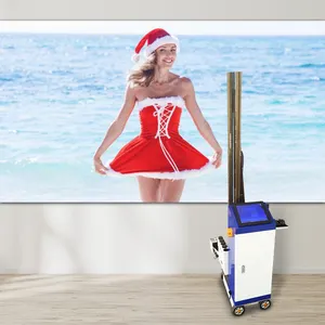 Máquina impresora de pared 3D 4d 5d de alta calidad con ruedas instale impresora vertical de cabezal de impresión tx800 para pared blanca