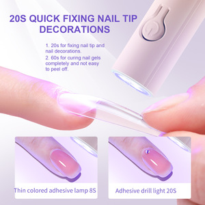 <span class=keywords><strong>Lampe</strong></span> à ongles en gel à <span class=keywords><strong>LED</strong></span> UV ronde portable rose à un doigt Mini <span class=keywords><strong>lampe</strong></span> de table pour séchage rapide de vernis à ongles en gel - Product Image 2