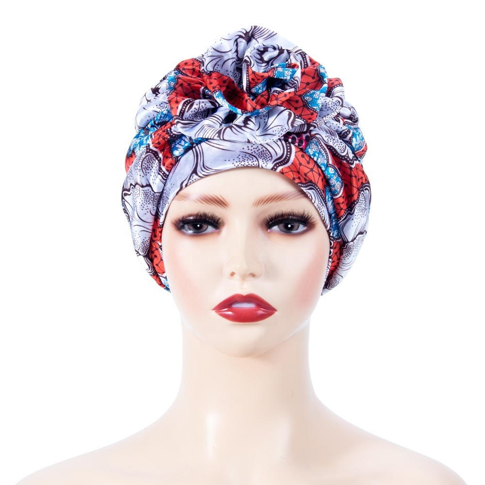 DRESHOW Femmes Africaine Turban pré-noués Double Tresse Torsadée Bonnet