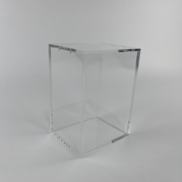 Boîte de présentation transparente de figure acrylique de cas de protecteur de bruit
