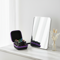 Étui de rangement portable pour 8 huiles essentielles, étui rigide en EVA, sac de transport pour flacons de parfum et rangement de vernis à ongles