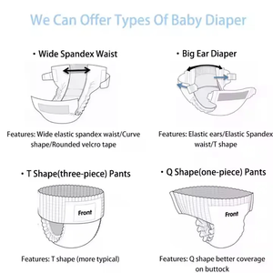 無料サンプル XXXLサイズ 生分解性オーガニックベビーおむつ 超吸収性 中国製 良質素材 プリント柄/無地スタイル - Product Image 4