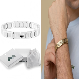 <span class=keywords><strong>Bracciale</strong></span> da <span class=keywords><strong>uomo</strong></span> in <span class=keywords><strong>acciaio</strong></span> inossidabile con design a catena testurizzata, geometrico, impermeabile, anti-ossidazione, elegante e casual. - Product Image 1