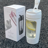 Logo personnalisé en plastique 600ml protéine tasse de lactosérum Gym sport shaker électrique bouteille lait en poudre café remuer protéine mélangeur shaker bouteille