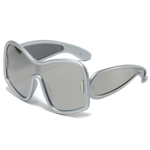 2025 nouvelles lunettes <span class=keywords><strong>de</strong></span> <span class=keywords><strong>soleil</strong></span> une pièce pour femmes UV400 <span class=keywords><strong>ski</strong></span> lunettes <span class=keywords><strong>de</strong></span> <span class=keywords><strong>soleil</strong></span> à grand cadre lunettes à la mode et polyvalentes - Product Image 1