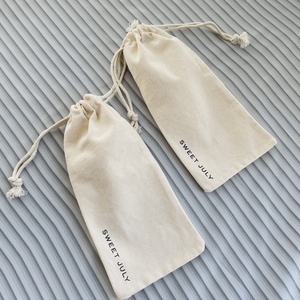 8 Oz Túi Trang Điểm Bằng Vải Cotton Chất Lượng Cao Túi Vải Bố Đóng Gói Quà Bụi Dây Rút Đựng Son Môi - Product Image 2