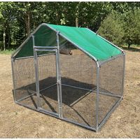 Poulailler de jardin 6*3*2m, robuste, en métal, pour l'élevage de volailles, cage à poulets