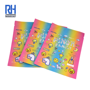 Custom Design Prise Spielzeug Blind Box Paket 3-seitige Dichtung PET Reiß verschluss tasche Wieder verwendbare und Tiefdruck bedruckte flache Plastik beutel - Product Image 2