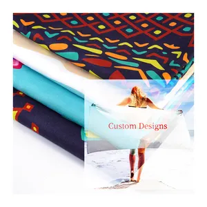 Luxury Extra Large Size Microfiber Beach Towel Custom Sublimation Printed Logo Quick Dry For Kids Adults For Summer Holidays