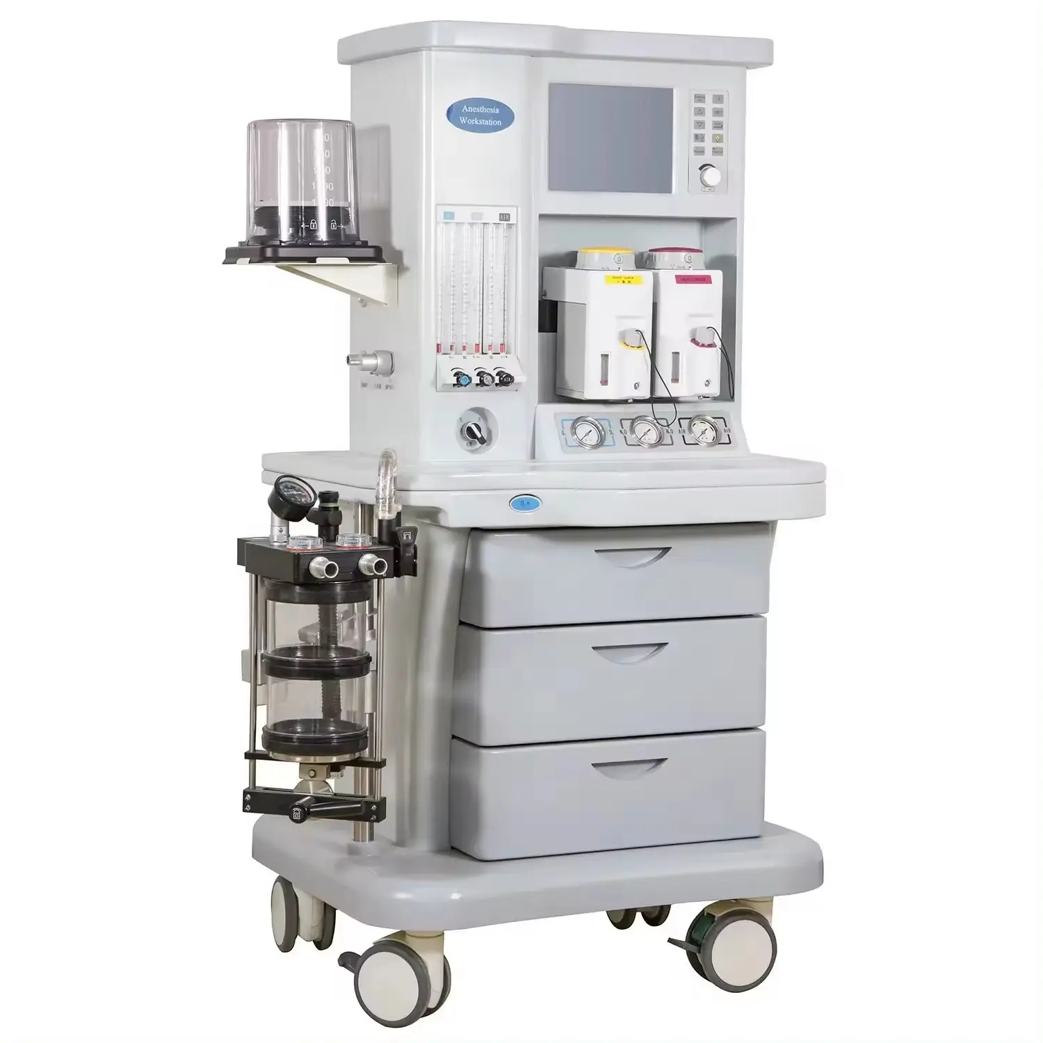 Amain AM-IIIC advanced portable anesthesia machine TFT display 3 drawers with 2 vaporizers