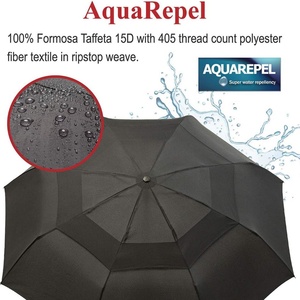 Wholesale Modern Manual Metal New Design 2 Folding <b>Umbrella</b> <b>Windproof</b> Portable Custom Logo Printing with Carabiner Handle - Product Image 5