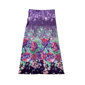 Домашний текстиль, постельное белье, односторонняя фиолетовая ткань с цветочным принтом, матовая фланелевая флисовая ткань