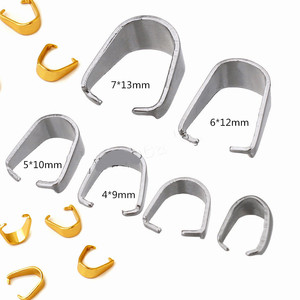 Fermoirs en acier inoxydable or rose, attaches pour breloques, boucles graines <span class=keywords><strong>de</strong></span> <span class=keywords><strong>melon</strong></span>, connecteurs <span class=keywords><strong>de</strong></span> pendentifs pour colliers DIY, composants <span class=keywords><strong>de</strong></span> bijoux - Product Image 2