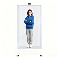 Cabina Holográfica Digital Transparente Vertical de 86 Pulgadas 4K Personalizada con SDK de Animación para Publicidad en Tiendas y Exposiciones