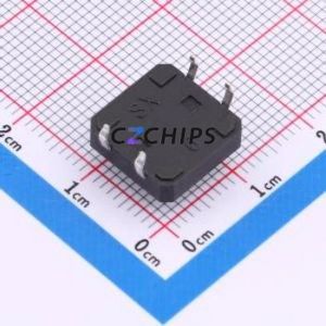 TS015-CBW1FH6.0 Tactile Switch Through hole-4P,12x12mm Switch Single Pole Single Throw Round Button 2.5N Through Hole - Product Image 2