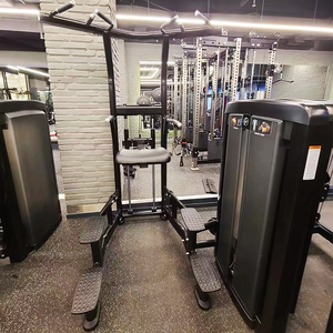 Robuste Commercial Gym Fitness <span class=keywords><strong>Musculation</strong></span> Pin Chargé Menton Dip Jambe Levée Assistée Pull Up Menton Dip Assist <span class=keywords><strong>Machine</strong></span> - Product Image 1