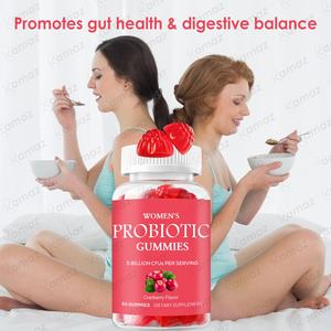 Soporte digestivo diario para el intestino, probióticos gomosos, suplemento vitamínico de 50 mil millones de CFU, vitaminas 3 en 1, gomitas probióticas para mujeres - Product Image 5