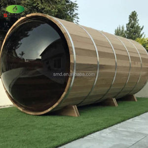 Finestra panoramica tinto vapore tradizionale 6/8KW stufa elettrica o stufa a legna barile Sauna - Product Image 4