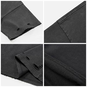 เสื้อยืด300แกรมสำหรับผู้ชายผ้าฝ้ายฟอกสีวินเทจขนาดใหญ่พิมพ์ลายกราฟิกออกแบบโลโก้ได้ตามต้องการ - Product Image 4